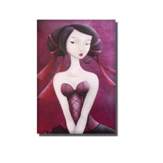 Magnet Miss ruban fushia