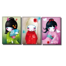 Magnets Trio de Kokeshi