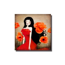 Magnet Orange Poppies