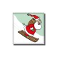 Magnet Père Noel sur les pistes