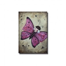 Magnet Papillon rose