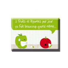 Magnet 5 fruits et légumes par jour