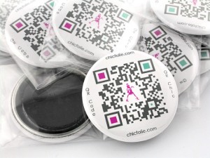 Magnet avec logo qr code